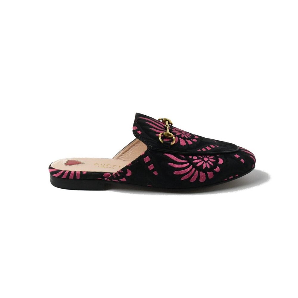 Gucci Fabric Slippers Pink Black - Picture 3 of 4
